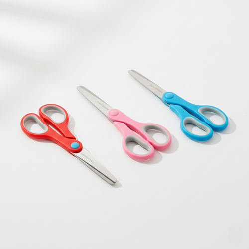 7" Left-Handed Kids Scissors 3 Pack - Real Lefty Scissors Ages 8-16 for School & Crafts